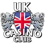 UK Casino Club logo featuring a shield with the Union Jack flag and two lions on either side. The purpose of this image is to promote UK Casino Club's welcome bonus offer for new players, highlighting slot games and other promotions. Text reads: "*CLAIM UP TO £700 IN WELCOME BONUS AND GET THE CHANCE TO WIN THE JACKPOT! *RECEIVE UP TO £700 ON YOUR FIRST 5 DEPOSITS: 1st DEPOSIT: 100% MATCH BONUS (UP TO £100). 2nd DEPOSIT: 25% MATCH BONUS (UP TO £100). 3rd DEPOSIT: 10% MATCH BONUS (UP TO £200). 4th DEPOSIT: 25% MATCH BONUS (UP TO £200). 5th DEPOSIT: 110% MATCH BONUS (UP TO £100)."